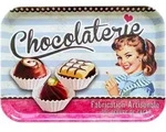 Lashuma Tablett Schokolade, Kunststoff, (1-tlg), Kaffeetablett farbenfroh...