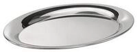 Assheuer & Pott Tablett Serviertablett oval hochglanzpoliert Edelstahl,...