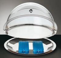 APS Servierplatte Thermo-Set, Edelstahl, Kunststoff, einfache Handhabung und...