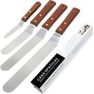 LuxusKollektion Winkelpalette 4-teiliges Winkelpalette Edelstahl Set f&uuml;r Torten