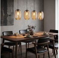 GLOBO LIGHTING LED Pendelleuchte, Leuchtmittel inklusive, Warmwei&szlig;, LED