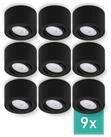 Oktaplex lighting LED Deckenstrahler Lile Aluminium Aufbaustrahler schwarz...