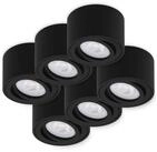Oktaplex lighting LED Deckenstrahler Lile Aluminium Aufbauspot schwarz,...