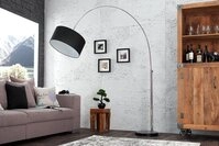 riess-ambiente Bogenlampe LOUNGE DEAL 170-200cm schwarz, ohne Leuchtmittel,