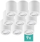 Oktaplex lighting LED Deckenstrahler Lile M Aluminium Aufbauspot wei&szlig; dimmbar,