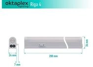 Oktaplex lighting LED Unterbauleuchte K&uuml;che LED Riga 28cm 370lm 4W, LED,...