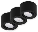 Oktaplex lighting LED Deckenstrahler Lile Aluminium Aufbaustrahler schwarz,...