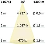 ISOLED Stromschienensystem "Track48" Aluminium, wei&szlig;, 18W, warmwei&szlig;, 1300lm,...