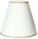 Orion Leuchten Lampenschirm Lampenschirm Creme Stoff braune Borte &Oslash; 38 cm H 34...