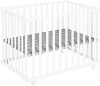 roba&reg; Laufgitter Little Stars, wei&szlig;, 74x100 cm, mit Folienboden