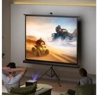 HOMCOM Leinwand Projektorleinwand mit Stativ, Tragbar, Faltbar, 84 Zoll, 4:3...