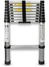 EAXUS Teleskopleiter Ausfahrbare Leiter Aluminium 2,6 Meter DIN EN 131