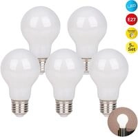 n&auml;ve LED-Leuchtmittel Daffy, E27, 5 St., Warmwei&szlig;, 5er Set, dimmbar, 2600...