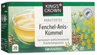 KING'S CROWN Tee Fenchel-Anis-K&uuml;mmel, 20 Teebeutel, Kr&auml;utertee