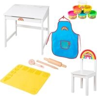 roba&reg; Kindersitzgruppe Play-Doh Schulpult, (Set), inkl. 3D-Kreativmatte, 6