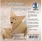Ursus - Ludwig B&auml;hr Kraftpapier URSUS Faltbl&auml;tter Kraftpapier 80g/m&sup2; 10x10cm...