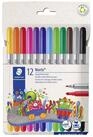 STAEDTLER Filzstift Fasermaler Noris 320 C12 sortiert 12 St&uuml;ck