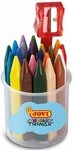 Jovi Maltuch Wachsmalstifte Jovicolor Triwax VE=24 Farben + 1 Spitzer Dose