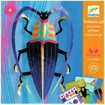 DJECO Kreativset Papierkunst 3D: K&auml;fer Kreativset f&uuml;r Kinder