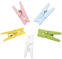 Rayher Rayher 56785000 20x Holzklammern farbig mini Tintenpatrone