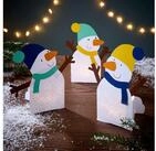 Spiel Bastelset - Erstes Prickeln Schneemann grau