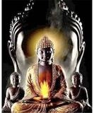 Pilot Pen Malen nach Zahlen PRACHT Diamond Painting Buddha im Einklang 50x40cm