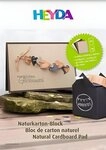 Heyda Bastelkartonpapier HEYDA 2047131 Naturkarton-Block A3 chamois hellbraun...