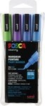uni-ball Filzstift Fasermaler Uni Posca PC-3M 0,9-1,3mm sortiert Glitter VE=4...