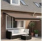 vidaXL Markise vidaXL Ausziehbare Markise Taupe 500 x 300 cm Stoff und Metall