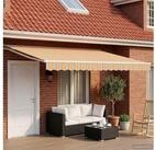vidaXL Markise vidaXL Elektrische ausziehbare Markise Orange, Grau, Blau, Wei&szlig;