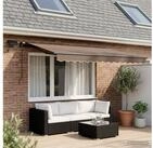 vidaXL Markise vidaXL Ausziehbare Markise Taupe 400 x 300 cm Stoff und Aluminium