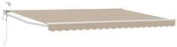 vidaXL Markise Elektrische ausziehbare Markise Beige 4 x 3 m (1-St)