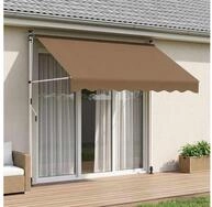 vidaXL Markise vidaXL Manuell einziehbare Markise Beige 100 cm