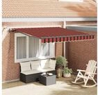 vidaXL Markise vidaXL Ausziehbare Markise Orange und Braun 300 x 250 cm...