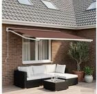 vidaXL Markise vidaXL Markisenersatzstoff Braun 600 x 350 cm Polyester