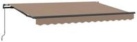vidaXL Markise Ausziehbare Markise Taupe 3,5 x 2 m Stoff (1-St)