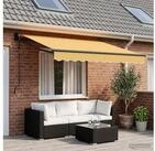 vidaXL Markise vidaXL Ausziehbare Markise Sand 3 x 2,5 m Polyester und Metall