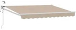 vidaXL Markise Elektrische ausziehbare Markise Beige 3,5 x 2 m (1-St) beige