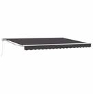vidaXL Markise Manuell einziehbare Markise Anthrazit 5 x 3,5 m (1-St)