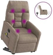 vidaXL Sessel vidaXL Massagesessel Aufstehhilfe Elektrisch Taupe...