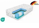 Taschenfederkernmatratze Luxus Wendematratze PREMIUM KOKOS mit Massage-Profil