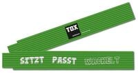 TOX-D&Uuml;BEL-TECHNIK Zollstock Meterstab 2 meter, farbenfroh mit cooler...
