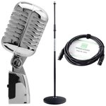 Pronomic Mikrofon DM-66 Elvis Rockabilly Dynamisches-Mikrofon (Spar-Set inkl.