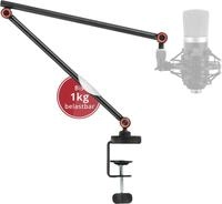 Pronomic Mikrofon-Halterung MA-161 BK Mikrofonarm Stativ - Live-Streaming,...