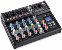 Pronomic Mischpult B-603 6-Kanal Mini-Mixer - Live/Studio DJ Mixer, mit...