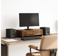 vidaXL Monitorst&auml;nder, (Monitorst&auml;nder mit Schubladen R&auml;uchereiche 50x27x15...