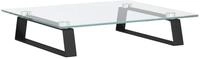 vidaXL Monitorst&auml;nder Monitorst&auml;nder Schwarz 40x35x8 cm Hartglas und Metall