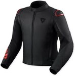 Revit Motorradjacke Quadratic Logo perforierte Motorrad Lederjacke protektoren
