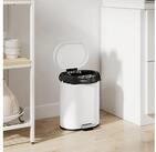 HOMCOM M&uuml;lltrennsystem M&uuml;lleimer 12L mit Deckel und Fu&szlig;pedal,...