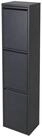 relaxdays M&uuml;lltrennsystem M&uuml;lleimer 3 F&auml;cher 3x18 l, Anthrazit